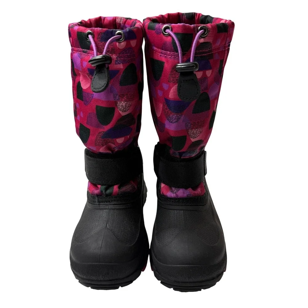 Kamik‎ Kids Insulated Waterproof Winter Boots Girls 1 Pink Print